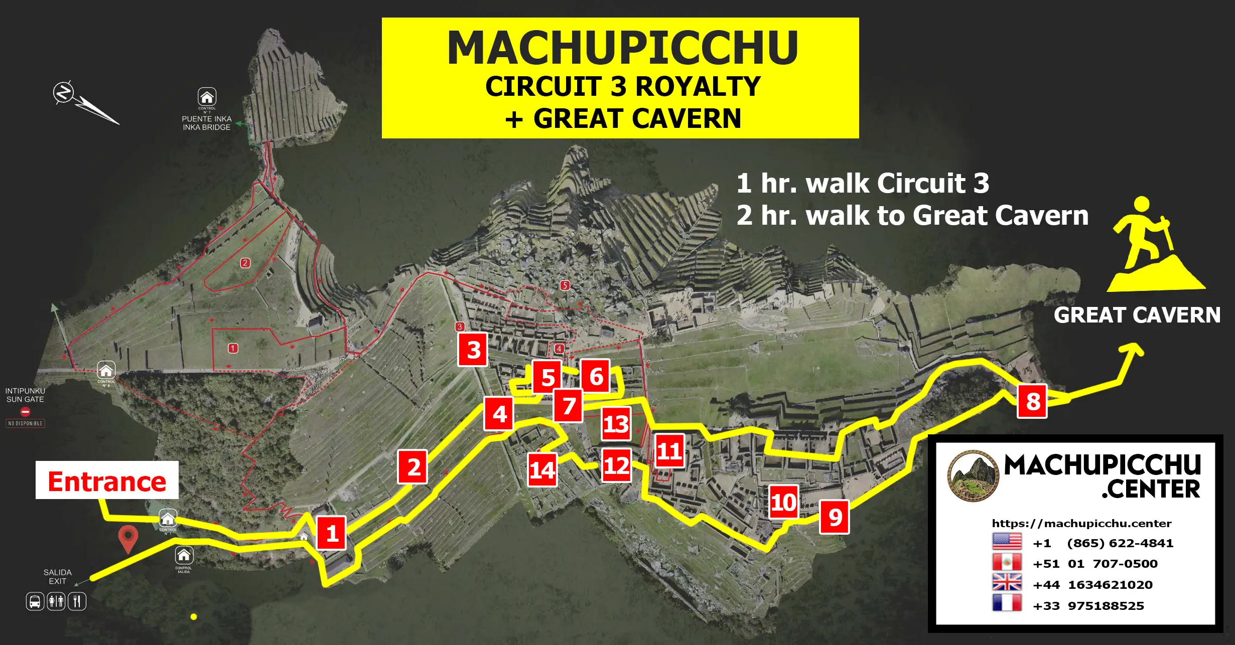 Machu Picchu Circuit 3 Royals with Grand Cavern